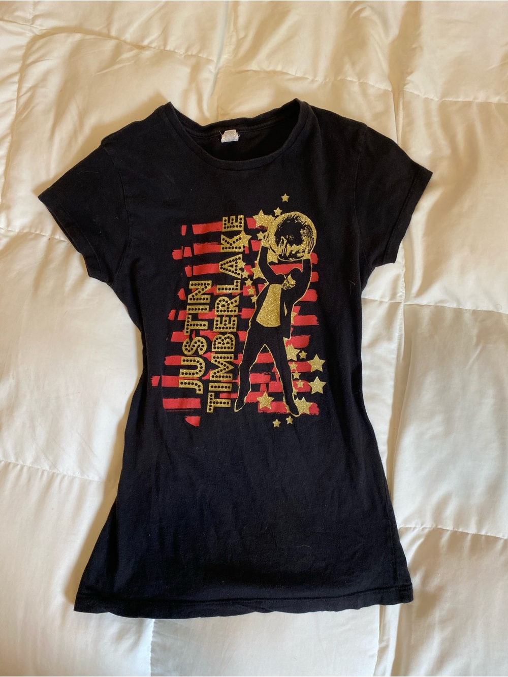 Fitted Justin Timberlake Black T-Shirt